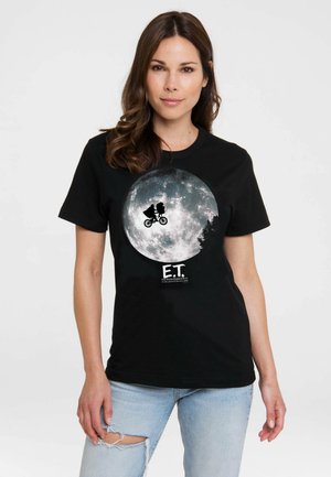 E T - MOND - T-Shirt print - schwarz