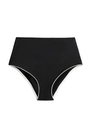 OYSHO CLASSIC HIGH-WAISTED PIPING  - Bikini alsók - black