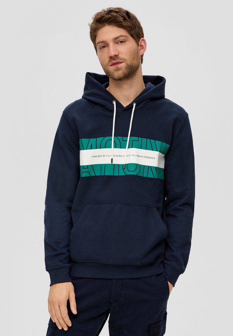 s.Oliver MIT LABEL - Kapuzenpullover - navy