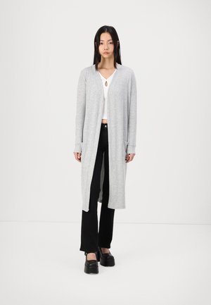 Noisy May NMCITY CARDIGAN - Strickjacke - mottled light grey