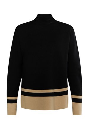 DreiMaster, DREIMASTER STRICKPULLOVER - Jumper - schwarz beige
