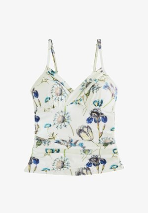 Haut de bikini - kew collection white blue floral print