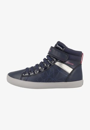 J GISLI G A MID - Sneakers alte - navy/fuchsia