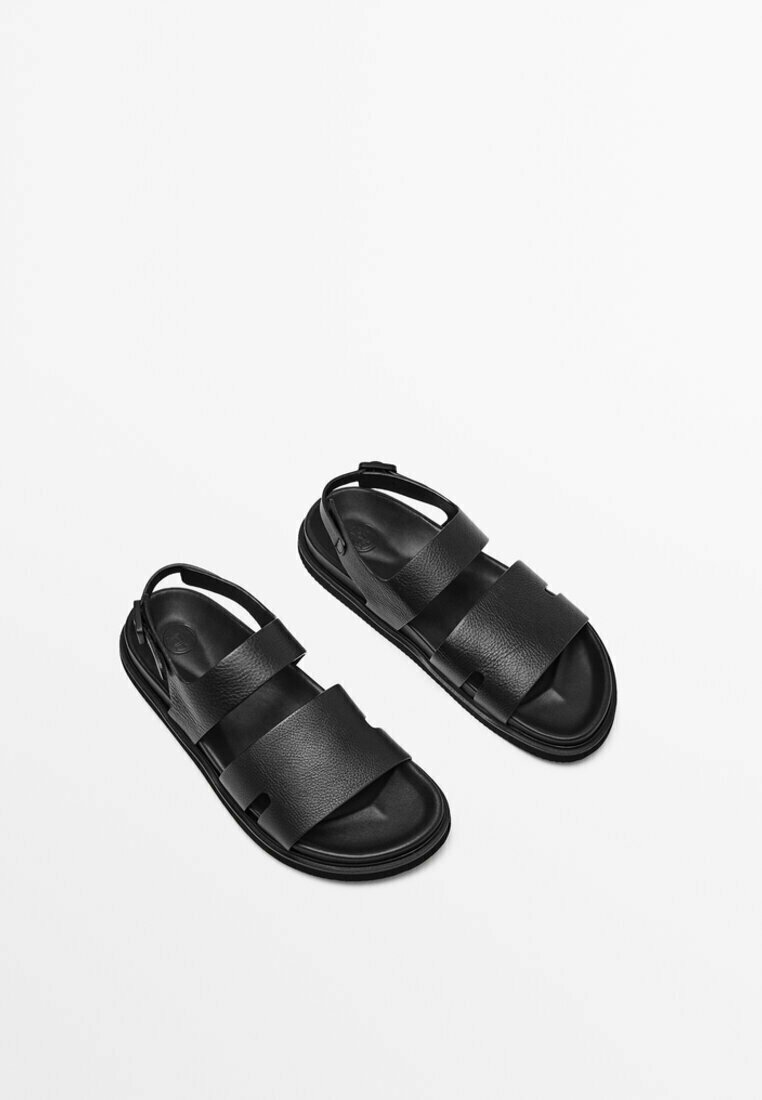 massimo dutti black sandals
