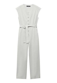 Mango Jumpsuit - mottled light grey