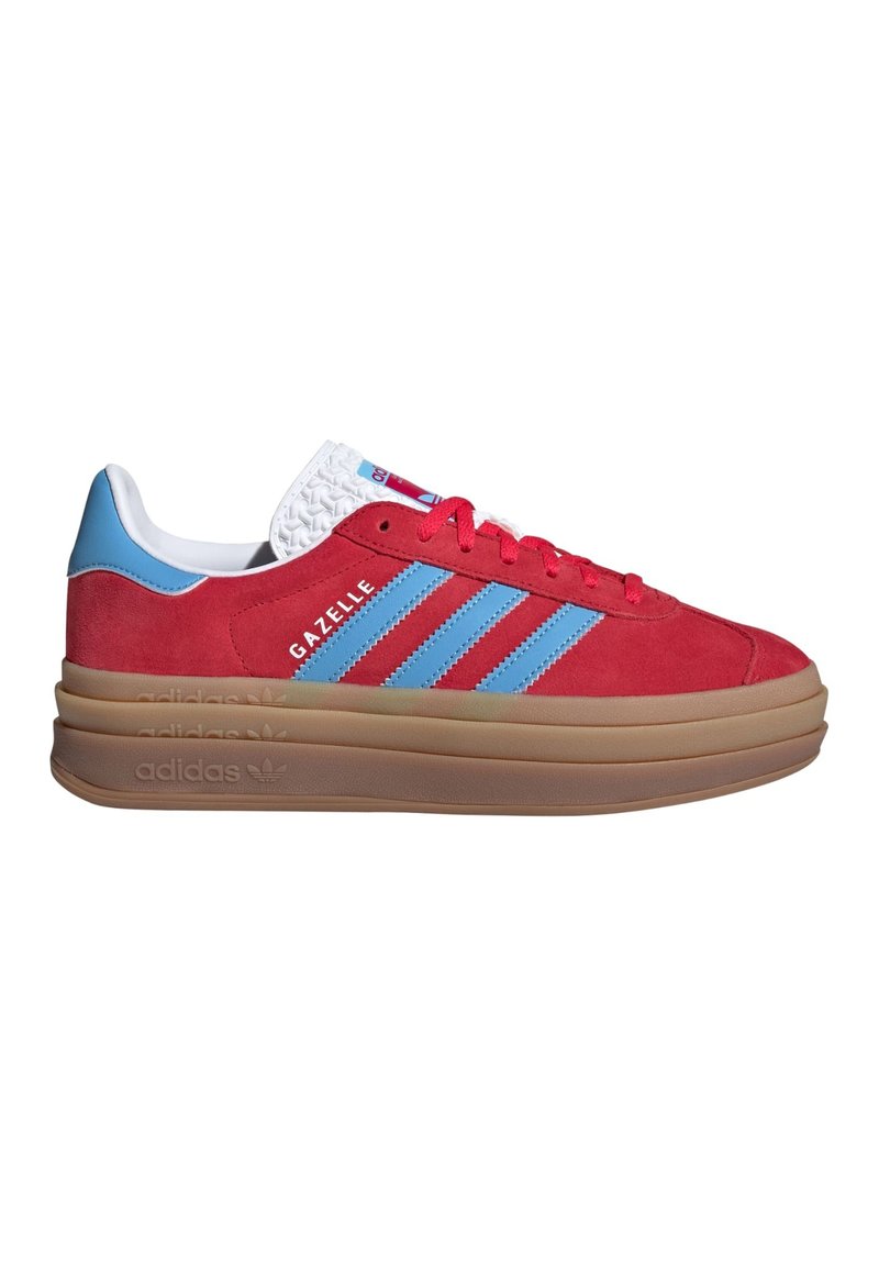 adidas Originals - GAZELLE BOLD - Trainers - active pink   semi blue burst   cloud white, Enlarge