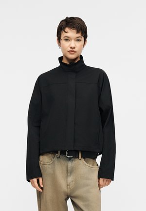 Noisy May NMKIRBY HIGHNECK ZIP JACKET - Leichte Jacke - black