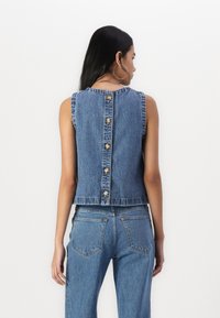 Abercrombie & Fitch Denim Shell Top - Blouse - blue