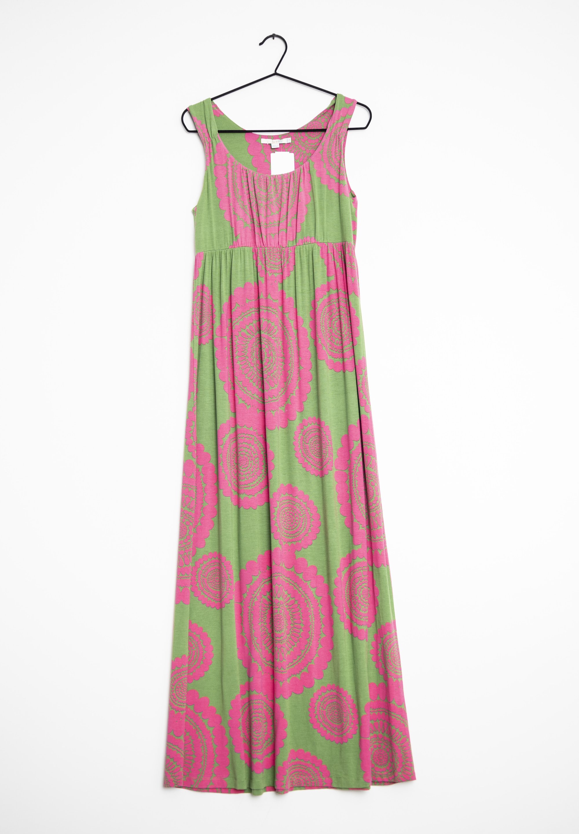 green emerald velvet dress Cotton Midi Shirt Dress-Green Tambourine, Pink Stripe