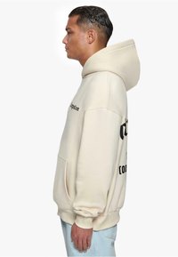 Dropsize HEAVY NUMBER - Sweat à capuche - coconutmilk black