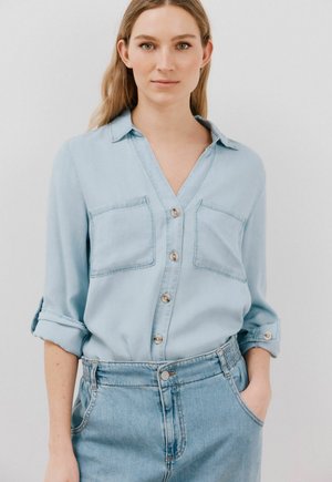 Button-down blouse - dark blue