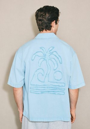 Next, REGULAR FIT - EDIT PATTERN SHORT SLEEVE SHIRT - Shirt - blue