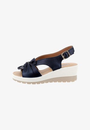 Enval Soft, SANDALI CON ZEPPA - Sandali con plateau - blue