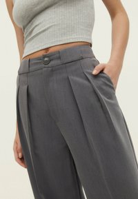 Stradivarius Pantaloni - silver-coloured