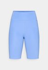 COMPRESSIVE HIGH RISE BIKE SHORTS - Tamprės - periwinkle