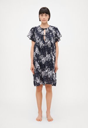 PLEATED NIGHTIE  - Nightie - black