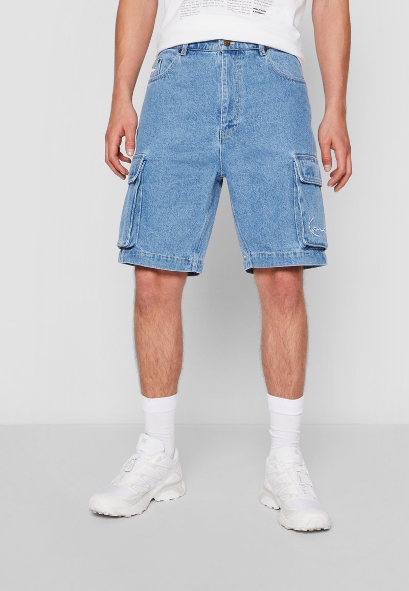 Karl Kani SMALL SIGNATURE - Szorty jeansowe