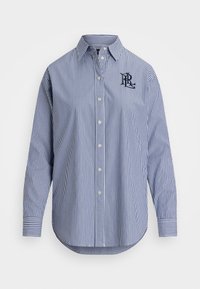 RELAXED FIT STRIPED STRETCH COTTON SHIRT - Blusa com botões - blue/white