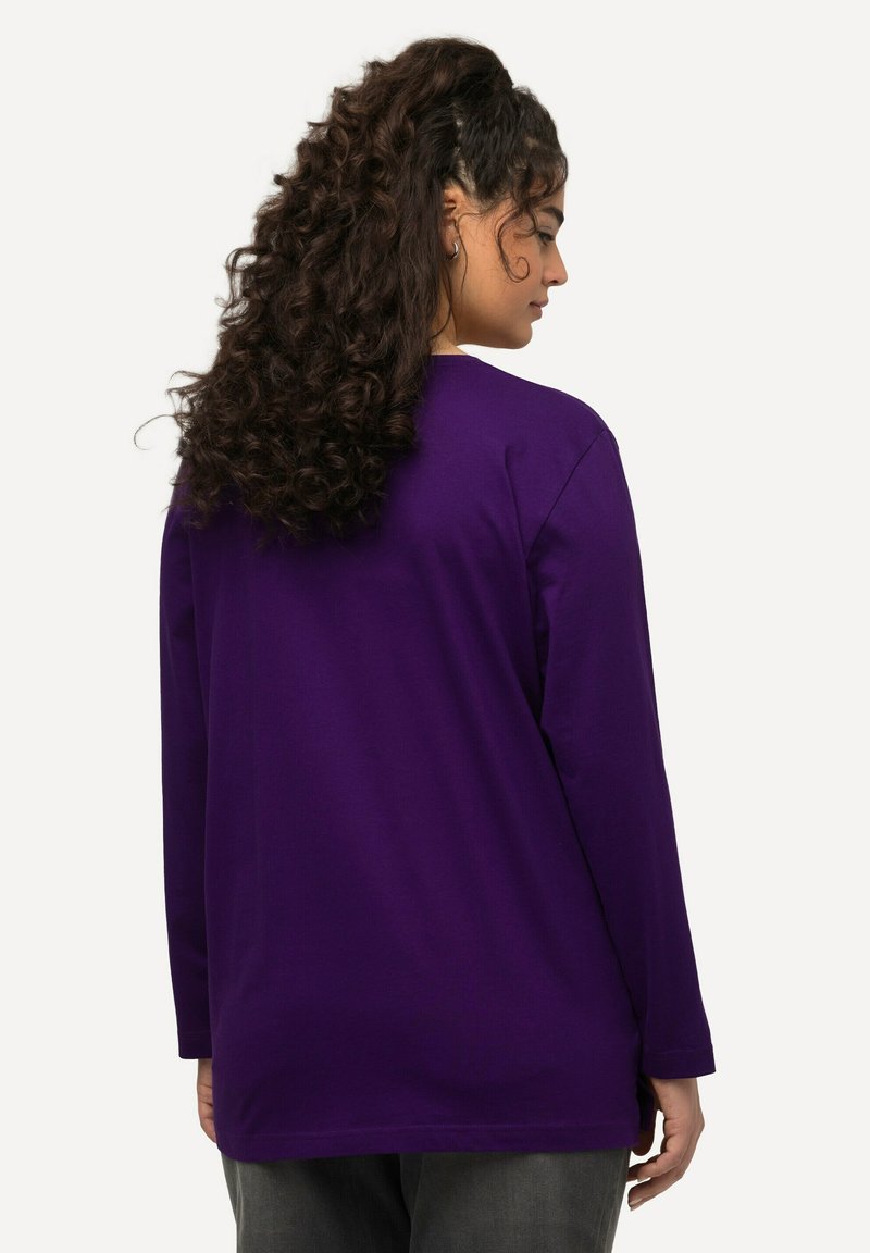 Loose Fit Paars Shirt Lange Mouwen Ulla Popken GROSSE