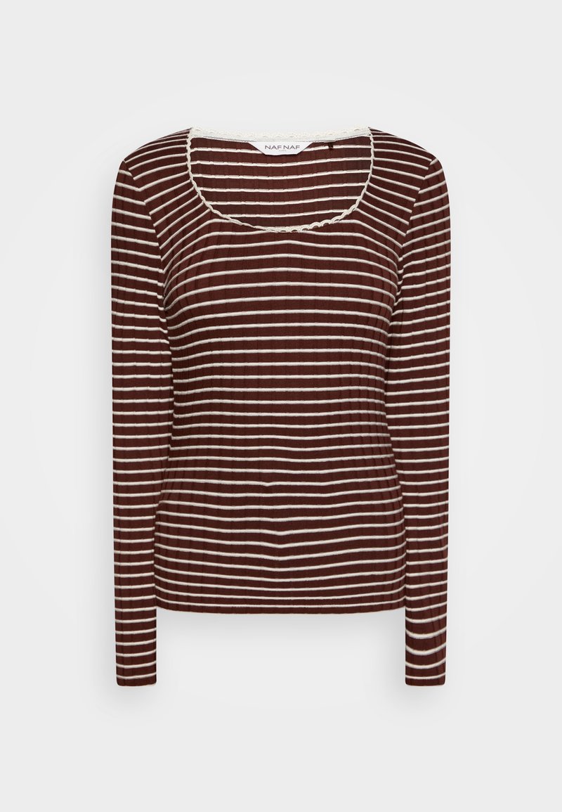 Naf Naf Longsleeve bruin Naf Naf Longsleeve bruin