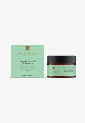 Dr Botanicals CHARCOAL AND ZINGY FRUITS SUPERFOOD TREATMENT FACE MASK 50ML - Face mask - green