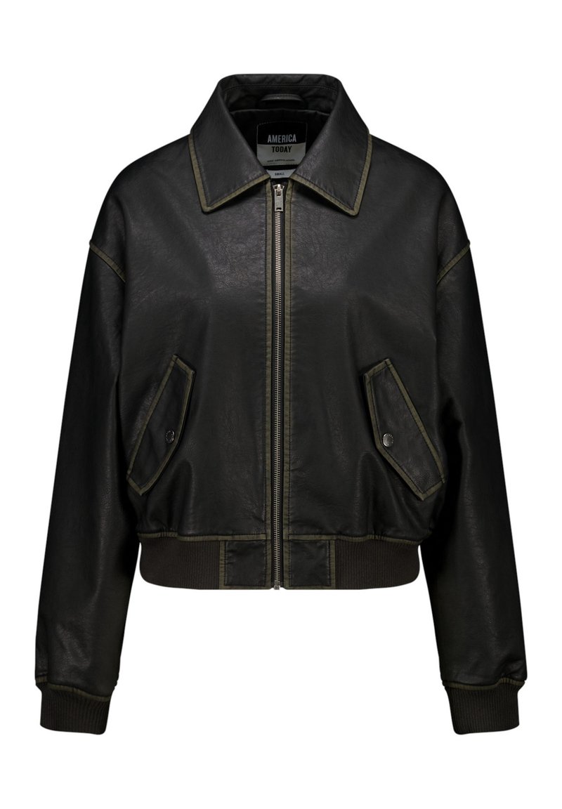 America Today JELLSA - Kunstlederjacke - black/schwarz - Zalando.de
