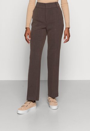CAYLEE BOOTCUT PANT - Broek - brown melange