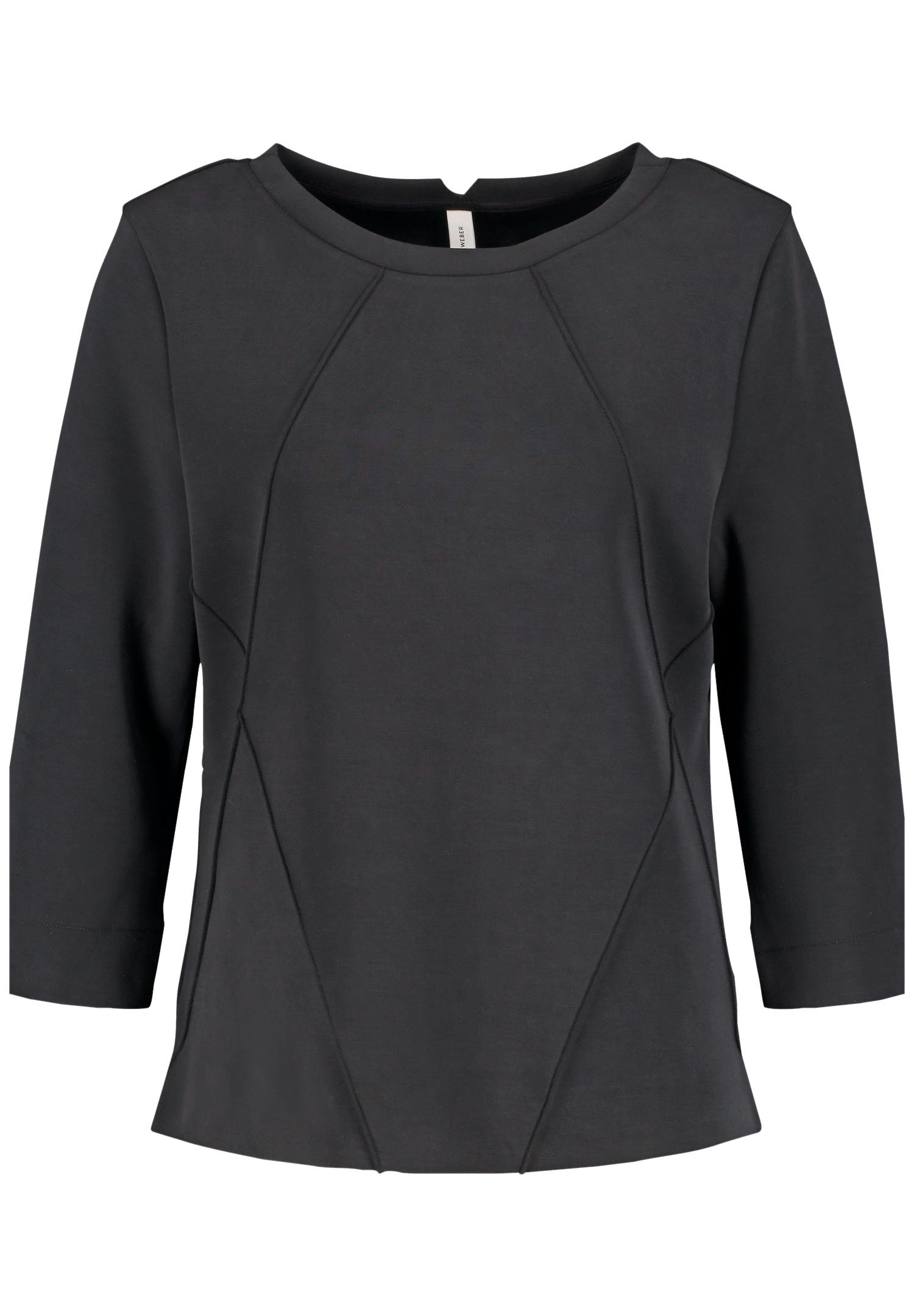 Haut Top T-Shirt Gerry Weber Mauve Stretch Avec Strass - Taille 48FR - Occasion TB