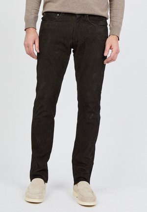 Straight leg jeans - brown