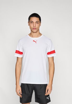 INDIVIDUALRISE UNISEX - Sports T-shirts - white/red
