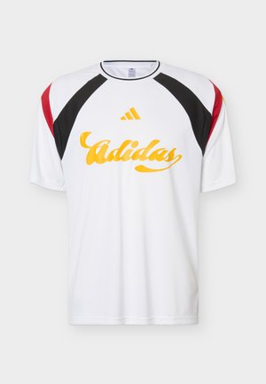 adidas Sportswear, HOUSE OF TIRO NATIONS PACK TRACK TOP - T-shirts print - white/black/team power red/collegiate gold-coloured