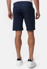 INDICODE JEANS AALBORG - Kratke hlače - blue check