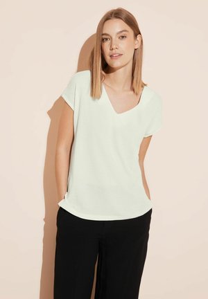 Street One MATERIALMIX  - T-Shirt basic - weiß