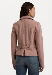 Lauren Ralph Lauren DOUBLE BREASTED HERRINGBONE COAT - Κοντό παλτό - rose blush