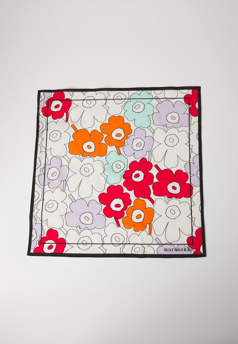 Marimekko ASTRILLI PIIRTO UNIKKO UNISEX - Φουλάρι - off white/orange/pink