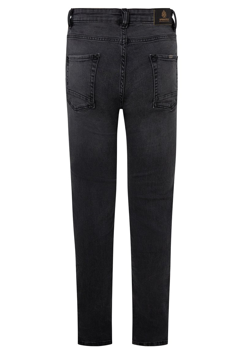 Herren Skinny Fit | Springfield Jeans Straight Leg black/schwarz - WC57801 Herren Skinny Fit | Springfield Jeans Straight Leg black/schwarz - WC57801