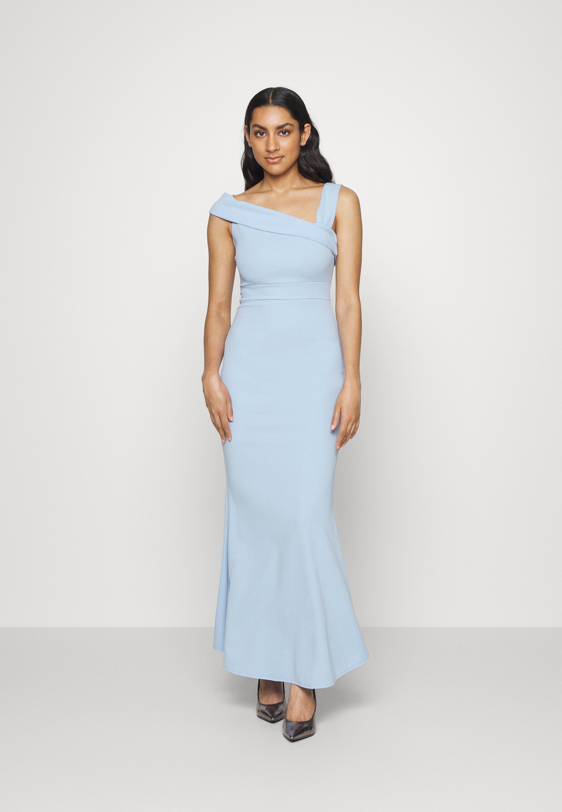 petite one shoulder maxi dress