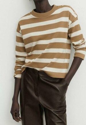 Pullover - mottled brown