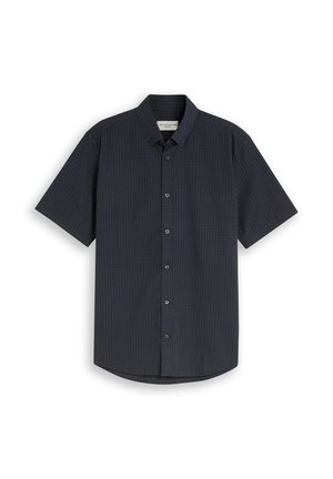 TOM TAILOR, OVERDYED CHECK SHIRT - Shirt - navy check
