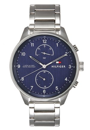 Tommy Hilfiger CHASE - Horloge - silver-coloured/blue