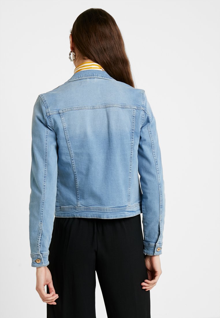 light blue jean jacket