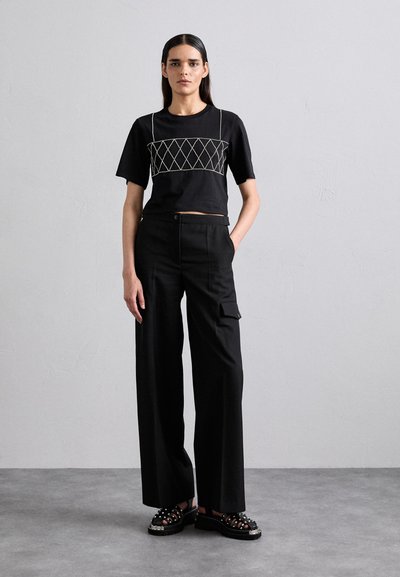 sandro JOSEPHY - Cargo trousers - noir