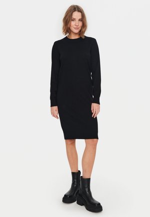 Saint Tropez MILA - Gebreide jurk - black