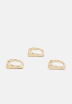 Jack & Jones JACZANTI 3 PACK UNISEX - Bague - gold coloured