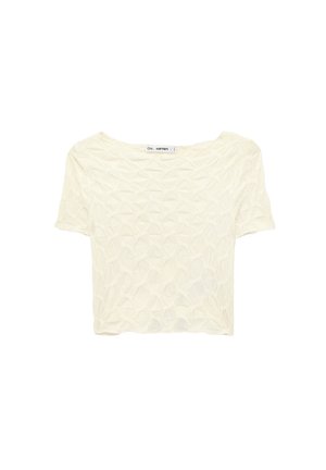 Koton, CROP T-SHIRT . - T-shirts print - yellow