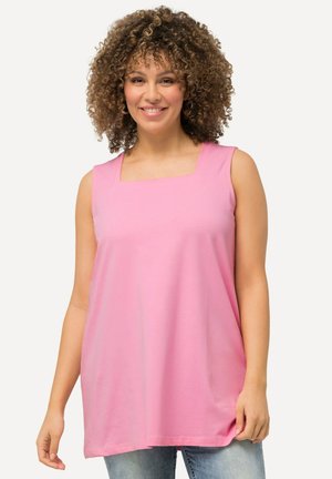 Ulla Popken LONG  CARREE-AUSSCHNITT ÄRMELLOS - Top - light pink
