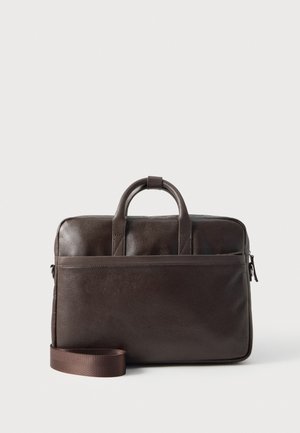 Zign by Zalando, LEATHER UNISEX - Чанта за лаптоп - dark brown
