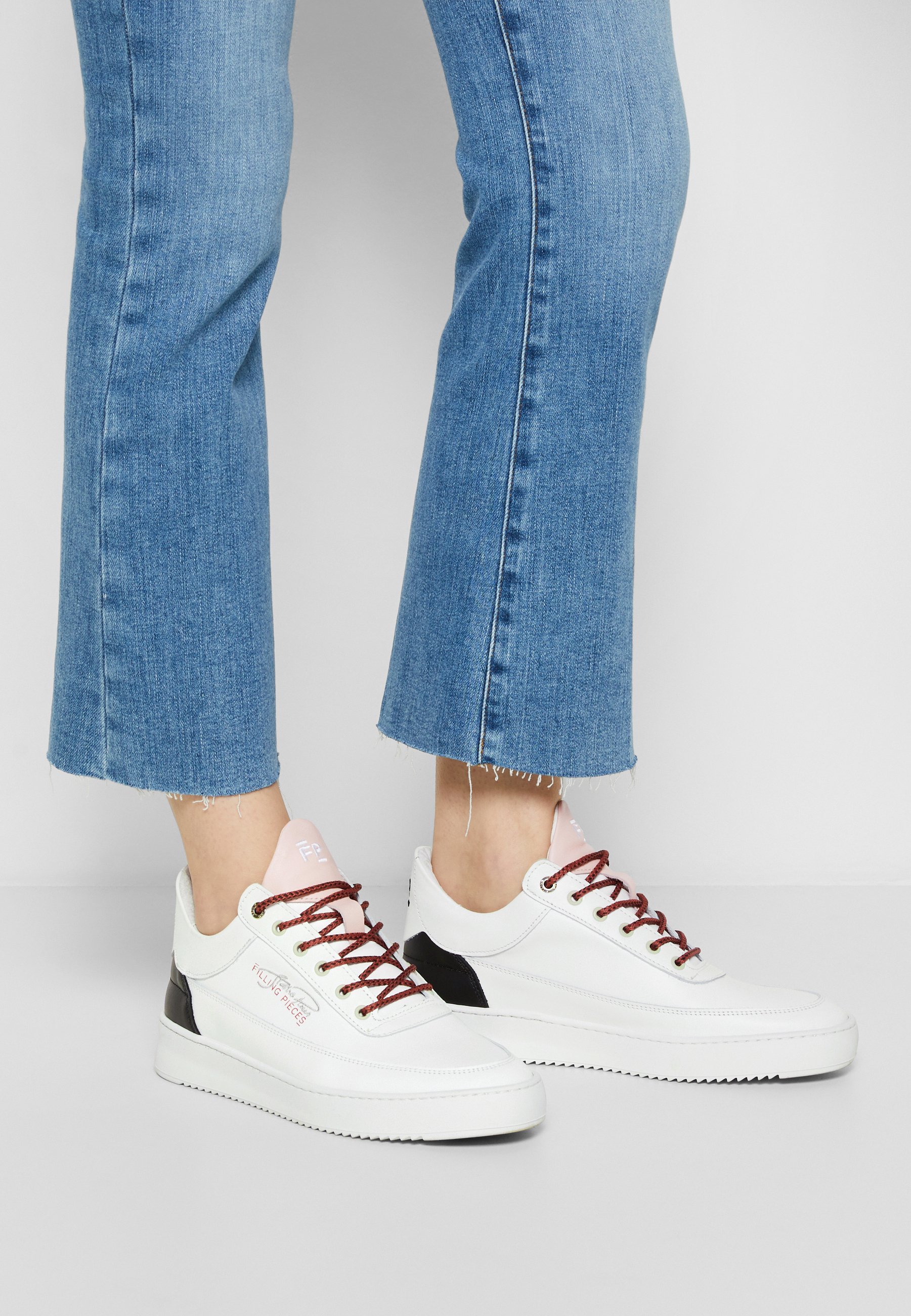 Filling Pieces LOW EVA MIX - Sneakers laag - white/pink/wit - Zalando.be