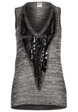 Linne - mottled dark grey