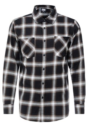 Urban Classics CHECKED FLANELL SHIRT 6 - Hemd - black/white
